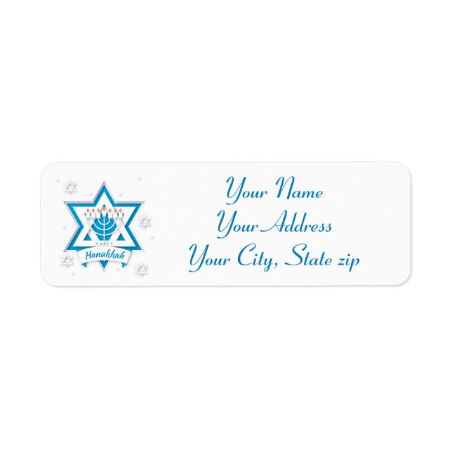 Hanukkah Label (Front)