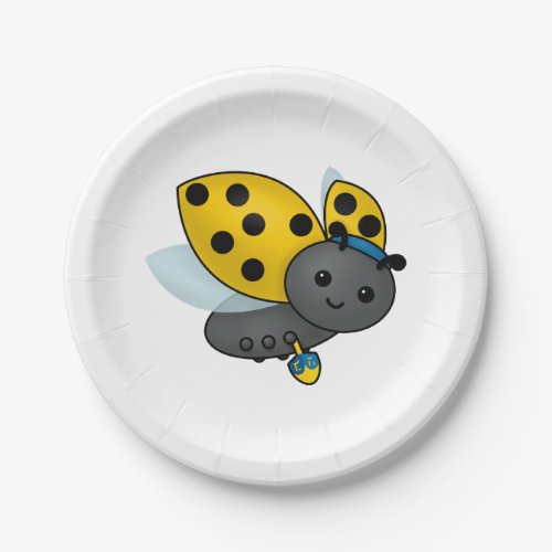 Hanukkah Ladybug  Paper Plates