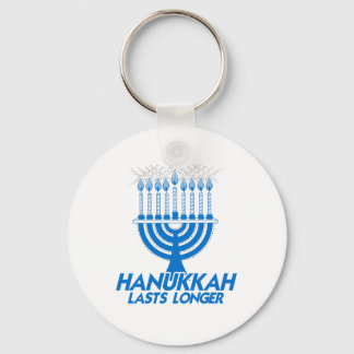HANUKKAH LASTS LONGER -.png Keychain