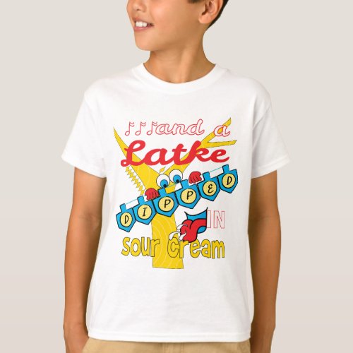 Hanukkah Latke Dip ShirtWhite Color Shirt