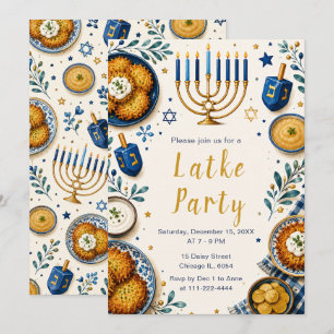 Hanukkah Latke Party Invitation