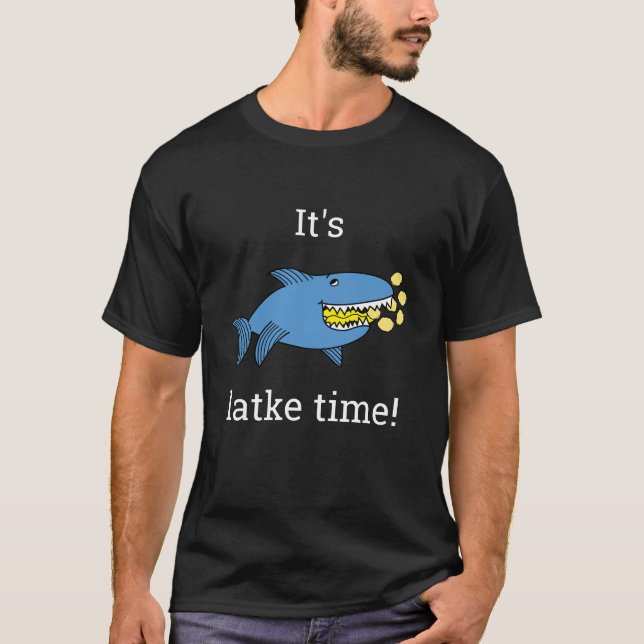 Hanukkah Latke Time/Dark Color Shirt (Front)