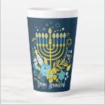Hanukkah Latte Mug<br><div class="desc">Hanukkah Latte Mug
If you  like drinking coffee a latte,  not just a little,  then this mug is for you! Stylish and ready for your customizations,  it will easily become an essential part of your day.</div>