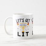 Hanukkah Let's Get Lit T-Shirt Coffee Mug<br><div class="desc">This Special Tee Cute is a great gift idea for Merry Christmas gift for Xmas day and New Year Holidays. Let's Get Lit Christmas gift. Great Christmas present for Men Women,  boys,  girls who loves cute Get Lit.</div>