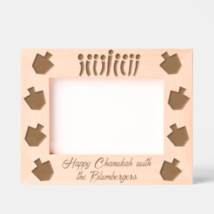 Hanukkah Lights Engraved Frames