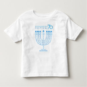 Hanukkah Lights Festival Anniversary 70 Toddler T-shirt