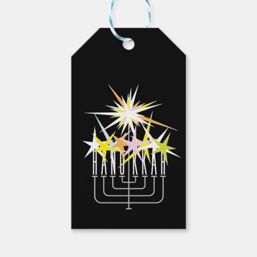 Hanukkah Lights Gift Tags