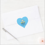 Hanukkah Lights Heart Sticker<br><div class="desc">Menorah with the word Hanukkah as candles with sparkly colorful lights.</div>
