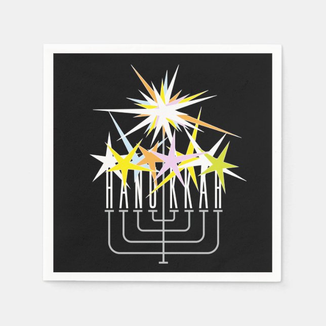 Hanukkah Lights Napkins (Front)