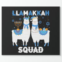 Happy Hanukkah Llamakkah Llama Menorah Alpaca Jewish Holiday Zip