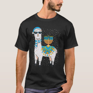 Hanukkah Llama Cute Alpaca Chanukah Christmas For T-Shirt