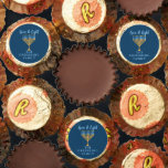 Hanukkah Love & Light Custom Blue Gold Menorah Reese's Peanut Butter Cups<br><div class="desc">Cute customizable Love and Light Reese's Cups for a Jewish family dinner or a Chanukah party with a synagogue. Personalize this pretty chocolate candy favor with your own last name or group information in blue under the pretty gold menorah.</div>