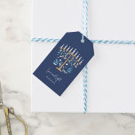 Hanukkah Love & Light Floral Menorah Gift Tags<br><div class="desc">Hanukkah Love & Light Floral Menorah Gift Tags. Personalize the custom text above. You can find additional coordinating items in our "Floral Hanukkah Menorah and Dreidel" collection.</div>