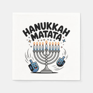 Hanukkah Matata Funny Jewish Hanukkah Napkins