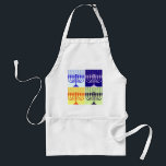Hanukkah Menorah Adult Apron<br><div class="desc">Hanukkah candles</div>