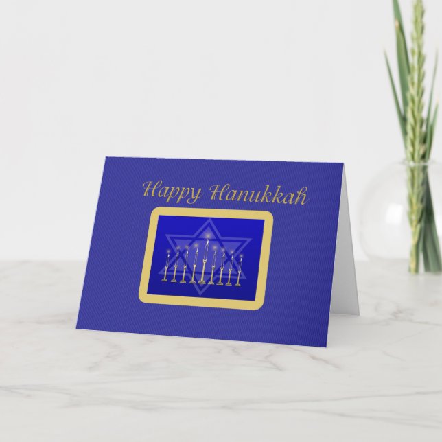 Hanukkah Menorah Card (Front)