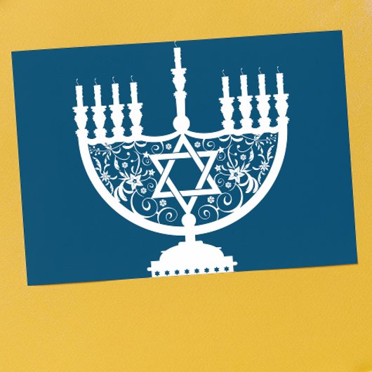 Hanukkah Menorah Cards