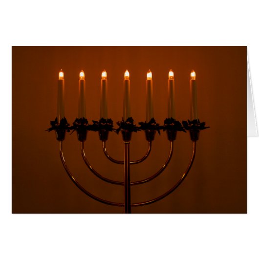 Hanukkah Menorah Cards (Front Horizontal)