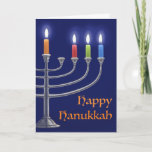 "Hanukkah Menorah." Greeting Card<br><div class="desc">"Hanukkah Menorah." is a digital painting made in Photoshop of a Hanukkah Menorah with candles lit for the third night. I hope you enjoy it.

Thank you, 
Corbie Eva Crouse</div>