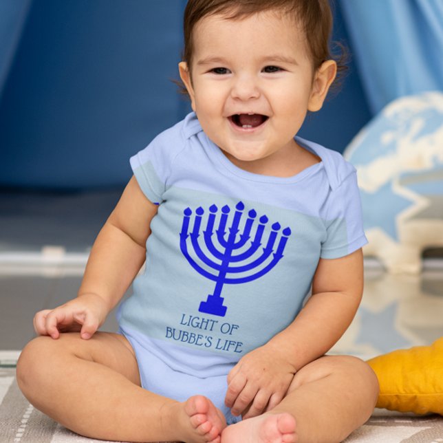 Hanukkah Menorah Light of My Life Baby Bodysuit (Creator Uploaded)
