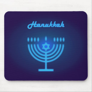 Hanukkah Menorah lights Festival decoration Mouse Pad