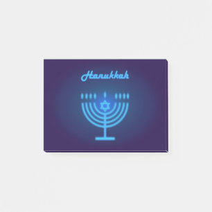 Hanukkah Menorah lights Festival decoration Post-it Notes