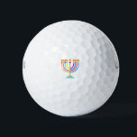 Hanukkah Menorah Lights Holiday symbol Golf Balls<br><div class="desc">Hanukkah Menorah Lights Holiday symbol. Hanukkah Colorful Modern Logo Decoration. Israel,  Jerusalem. Sofiartmedia Modern Design 2023 gifts Sports,  Toys & Games > Sports & Outdoor > Sports Equipment > Golf > Golf Balls</div>