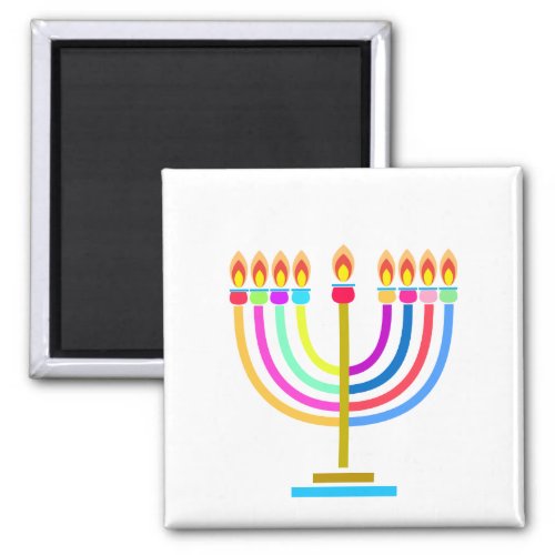 Hanukkah Menorah Lights Holiday symbol Magnet