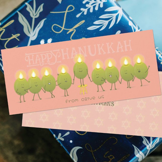 Hanukkah Menorah Olives | Group Greeting Card (Creator Uploaded)