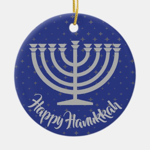 Hanukkah Menorah Ornament