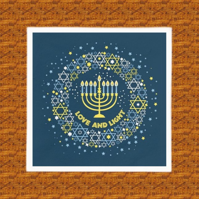 Hanukkah Menorah  Paper Napkins, Guest Towel Napkins (Creator Uploaded)