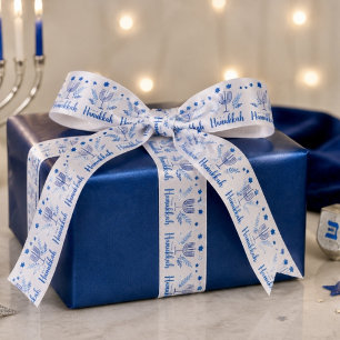 Hanukkah menorah Ribbon