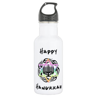 Hanukkah Menorah Stainless Steel Water Bottle