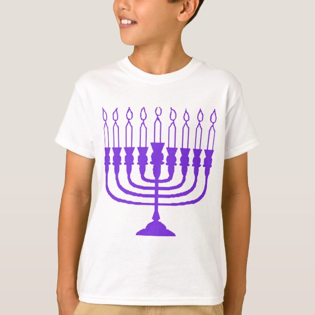 Hanukkah Menorah T-Shirt (Front)
