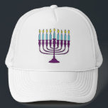 Hanukkah Menorah Trucker Hat<br><div class="desc">Menorah design</div>
