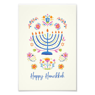Hanukkah minnorah poster