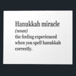 Hanukkah Miracle Funny Chanukah Jewish Definition Notepad<br><div class="desc">Hanukkah, jewish, jew, chanukah, dreidel, gift, birthday, groovy, christmas, menorah</div>