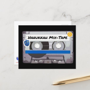 Hanukkah Mix-Tape Postcard