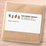 Hanukkah Modern Simple Dreidel Shipping Address Label<br><div class="desc">This is a simple,  minimalist and modern design of dreidel illustration.</div>