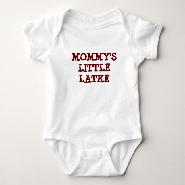 HANUKKAH MOMMY'S LITTLE LATKE BABY TODDLER CLOTHES BABY BODYSUIT (Front)