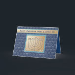Hanukkah Money enclosed, Menorah with gold coins. Holiday Card<br><div class="desc">Hanukkah Money enclosed,  Menorah with gold coins. Happy Hanukkah</div>