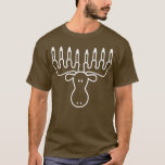 Hanukkah Moose Menorah Funny Jewish  T-Shirt<br><div class="desc">Hanukkah Moose Menorah Funny Jewish.</div>