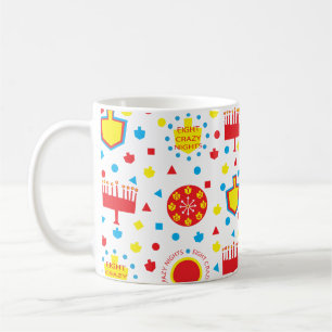 Hanukkah Mug Colorful Crazy 8 Nights