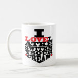 Hanukkah Mug "I Love Latkes"<br><div class="desc">Red, black and white Hanukkah mug. "I love latkes with my sour cream" Chanukah Mug. Personalize by deleting, "Happy Chanukah, Bubbie! Love, Amy & Jason", then choose your favorite font style, size, color and wording to personalize your mug! Create a simply simple gift by adding some goodies to the mug,...</div>