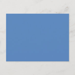 Hanukkah Muted Blue Solid Holiday Color Background Postcard