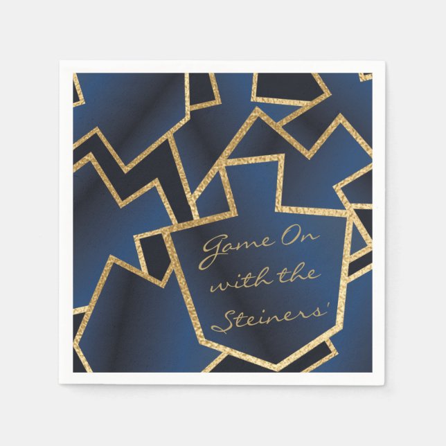 Hanukkah Napkin Personalize The New Elegant (Front)