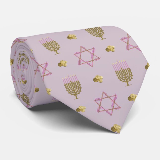 Hanukkah  neck tie (Rolled)