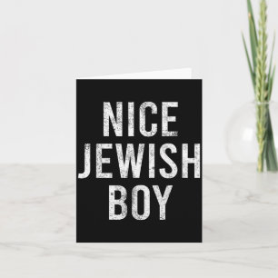 Hanukkah Nice Jewish Boy Cool Chanukah Festival Je Card