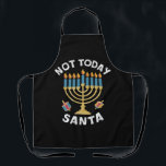 Hanukkah Not Today Santa Jewish Chanukah  Apron<br><div class="desc">Hanukkah Not Today Santa Jewish Chanukah</div>