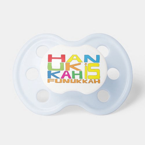 Hanukkah Pacifier BooginHead 0_6 Month Personalize